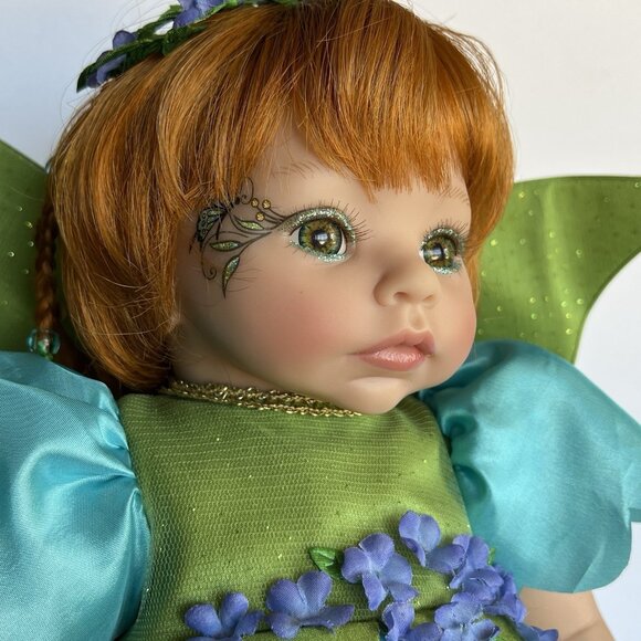 Paradise Galleries PIXIE GIRL DOLL Fairy Reborn RED HEAD 18" Vinyl Cloth COA - Picture 10 of 16